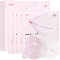Medicube Salmon DNA PDRN pink collagen jelly gel mask | overnight face mask for glass glow skin- elasticity hydrating firming and moisturizing | korean skincare 28g 4ea